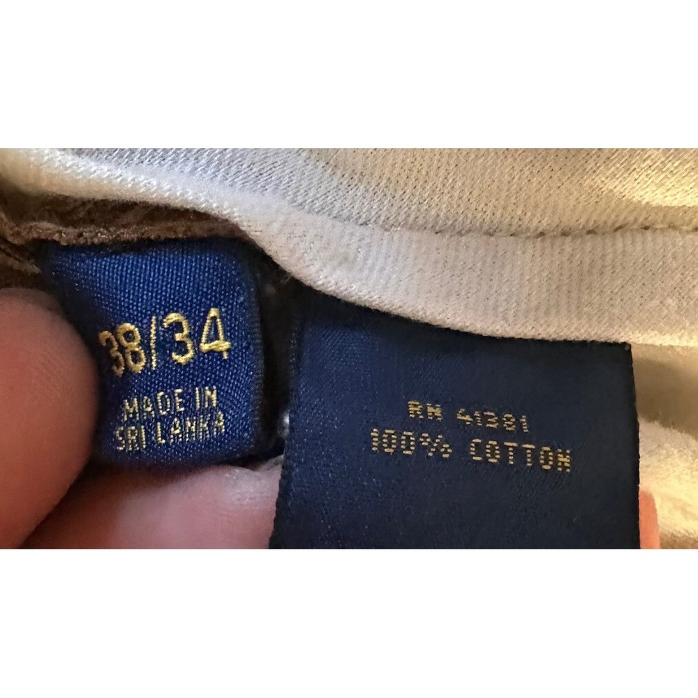 Polo Ralph Lauren Pants Men's‎ 38x34 Tan Classic Fit Pants Khaki Bedford Chino - Picture 6 of 15